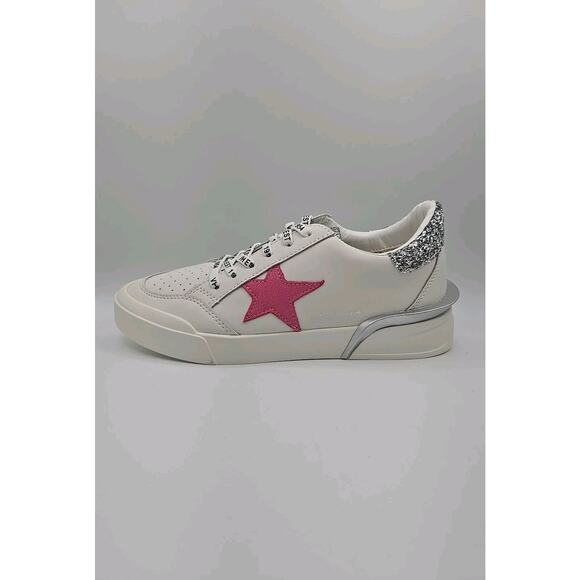 Vintage Havana Womens Laser 1 Trainer Low Sneaker Shoes White Pink Size 8.5 - Picture 1 of 6